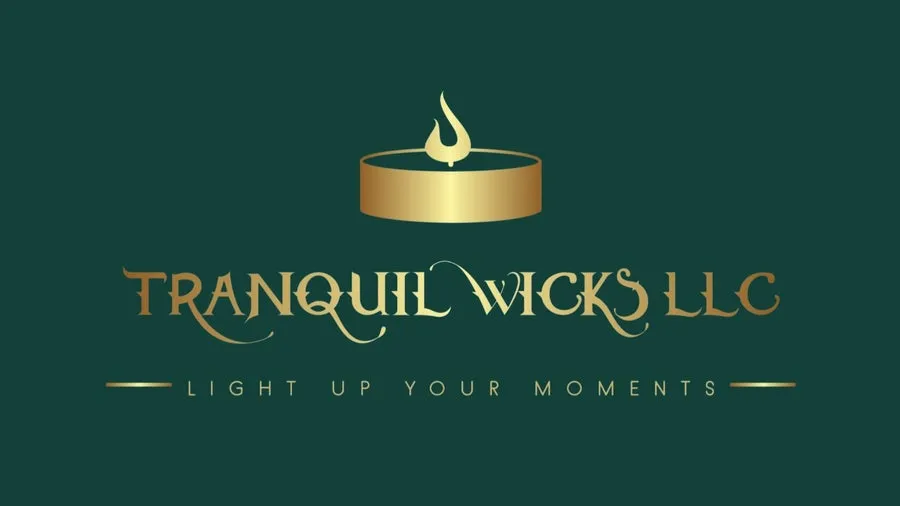Tranquil Wicks LLC logo, Light up your moments